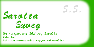 sarolta suveg business card